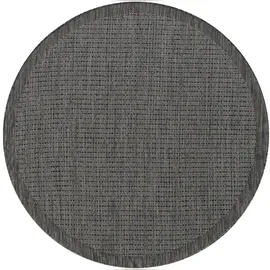 KADIMA DESIGN Balkonteppich Einfarbig 200 x 200 cm Schwarz