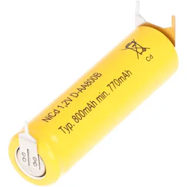 AccuCell Flat Top NiCd Akku AA 780 mAh 3 St.