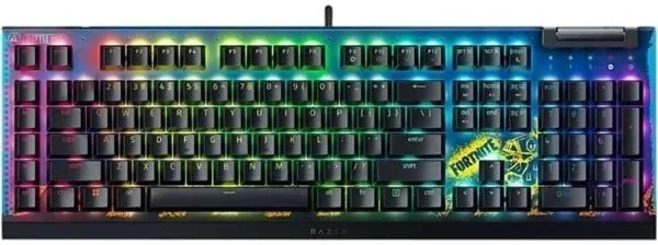 BlackWidow V4 X - Yellow Switch - Fortnite Edition - Gaming Tastatur - Schwarz
