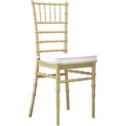 8er-Set Hochzeitsstuhl | Kunststoff | Gold | Stapelbar | Chiavari Stuhl, Chiavarina Stuhl, Tiffany Stühle