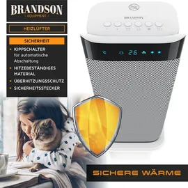 Brandson Heizlüfter 2000 W Schwarz