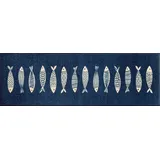 Wash+Dry Fish Tango 60 x 180 cm Blau