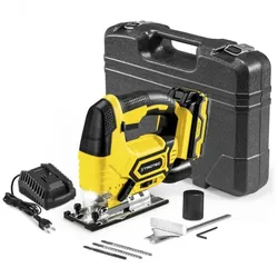 TROTEC Akku-Stichsäge PJSS 11-20V Säge Pendelhubstichsäge Akku Koffer Schlüssel 2700/min Hubzahl
