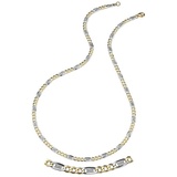 Firetti Goldkette »Schmuck Geschenk Gold 333 Halskette Fantasiekette«, 43989335-45 gelbgoldfarben-weißgoldfarben