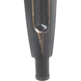 Beliani Barhocker 2er Set Schwarz/Gold Metall 60 cm Industriell