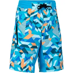 Boardshorts Kinder Jungen 550 Softgeo blau Gr. 140 - 10 Jahre