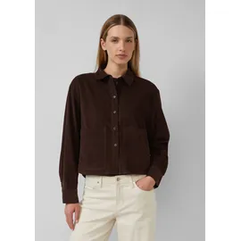 s.Oliver Verkürzte Feincord-Bluse mit aufgesetzten Taschen - 44