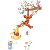 RoomMates RM - Disney Winnie Puuh schnapp den Honig Wandtattoo, PVC, bunt, 48 x 13 x 2.5 cm