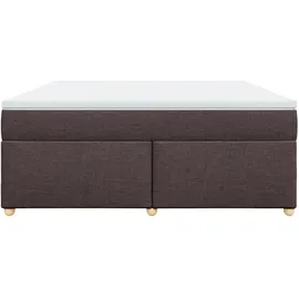 vidaXL Boxspringbett 180 x 200 cm Dunkelbraun