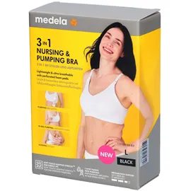 Medela 3in1 nursing & Pumping Bra schwarz L