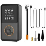 Elektrische Luftpumpe, Elektrische Luftpumpe Mit 10.000-mah-akku, Tragbarer Mini-kompressor (150 Psi) Mit Manometer, Elektrische Fahrradpumpe Mit Digitalem Lcd-display Für Auto Und Fahrrad