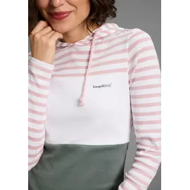 KangaROOS Kapuzenshirt Rosé/Salbei 36/38