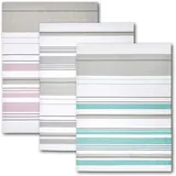 Dyckhoff Geschirrtuch 3er Set 'Streifenvielfalt' 50 x 70 cm