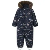 NAME IT Funktionsanzug Nmmsnow10 navy / dunkelbraun / grau / hellgrün 98