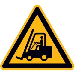 SafetyMarking Warnschild Aluminium SL 315 mm Warnung vor Flurförderzeugen
