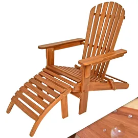 CASARIA Adirondack 160 x 60 x 90 cm Braun