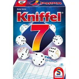 Schmidt Spiele Kniffel 7, Würfelspiel mit speziellen 7er Würfeln