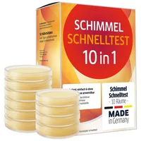 Luftasan Schimmeltest mit 10 Nährböden, Schimmel Schnelltest