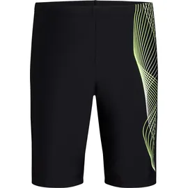 Mc Kinley Norm Jammer Badehose Black/Green Lime 152