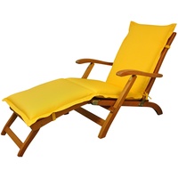 Indoba Polsterauflage Deck Chair „Premium“, extra dick, Gelb