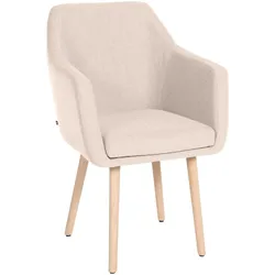 CLP Besucherstuhl Utrecht Stoff beige/natura
