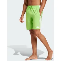 Adidas 3-Streifen 8-Inch Badeshorts Team Semi Sol Green2 / White M