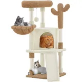 Yaheetech Kaktus Kratzbaum 106,5 cm beige & braun