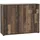Forte TEMPRA 2 Kommode mit 3 Türen und 2 Schubladen, Holzwerkstoff, Old Wood Vintage Dekor, (B x H x T) 108,8 cm