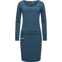 Ragwear Damen Langarm-Kleid Jersykleid kurz Penellope Petrol Gr. XXL - XXL Kurz