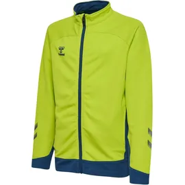 hummel Lead Poly Zip Jacke Kinder lime punch 164