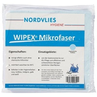 WIPEX Mikrofaser-Wischtuch blau L400xB380ca.mm 1 KT=10x5