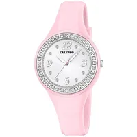 Calypso Armbanduhr rosa silberfarbig Damen Uhr K5567/C