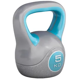 Gorilla Sports Kettlebell Stylish Kettlebell 5 kg blau / grau