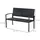 Outsunny Gartenbank 122 x 60 x 87 cm Schwarz