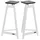 Solidsteel SS-6 boekenplank speakerstandaard (1 Paar), Lautsprecher Ständer + Wandmontage, Weiss