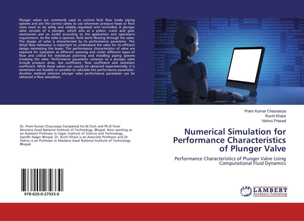 Numerical Simulation for Performance Characteristics of Plunger Valve: Buch von Prem Kumar Chaurasiya/ Ruchi Khare/ Vishnu Prasad