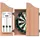 BULL'S Classic Dartstation inkl. Kabinett, Bristleboard, 6 Steel Darts, 2 Tafeln & Wischer