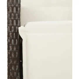 vidaXL Gartensessel mit Fußteil 58,8 x 69,4 x 34,3 cm braun 2 St.