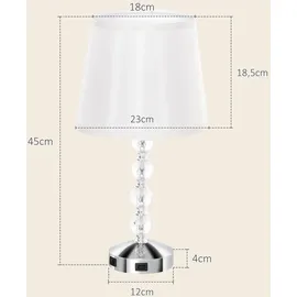 Homcom Tischlampe Silber