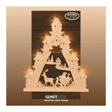 Weigla Schwibbogen Weihnachtsmann auf Schlitten el.