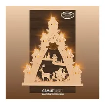 Weigla Schwibbogen Weihnachtsmann auf Schlitten el.