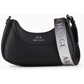 Armani Exchange Wave Small Hobo Bag Umhängetasche Polyurethan Schwarz