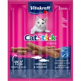 Vitakraft Katze Stick Kabeljau und Seelachs MSC 3 Stück/ 18 g