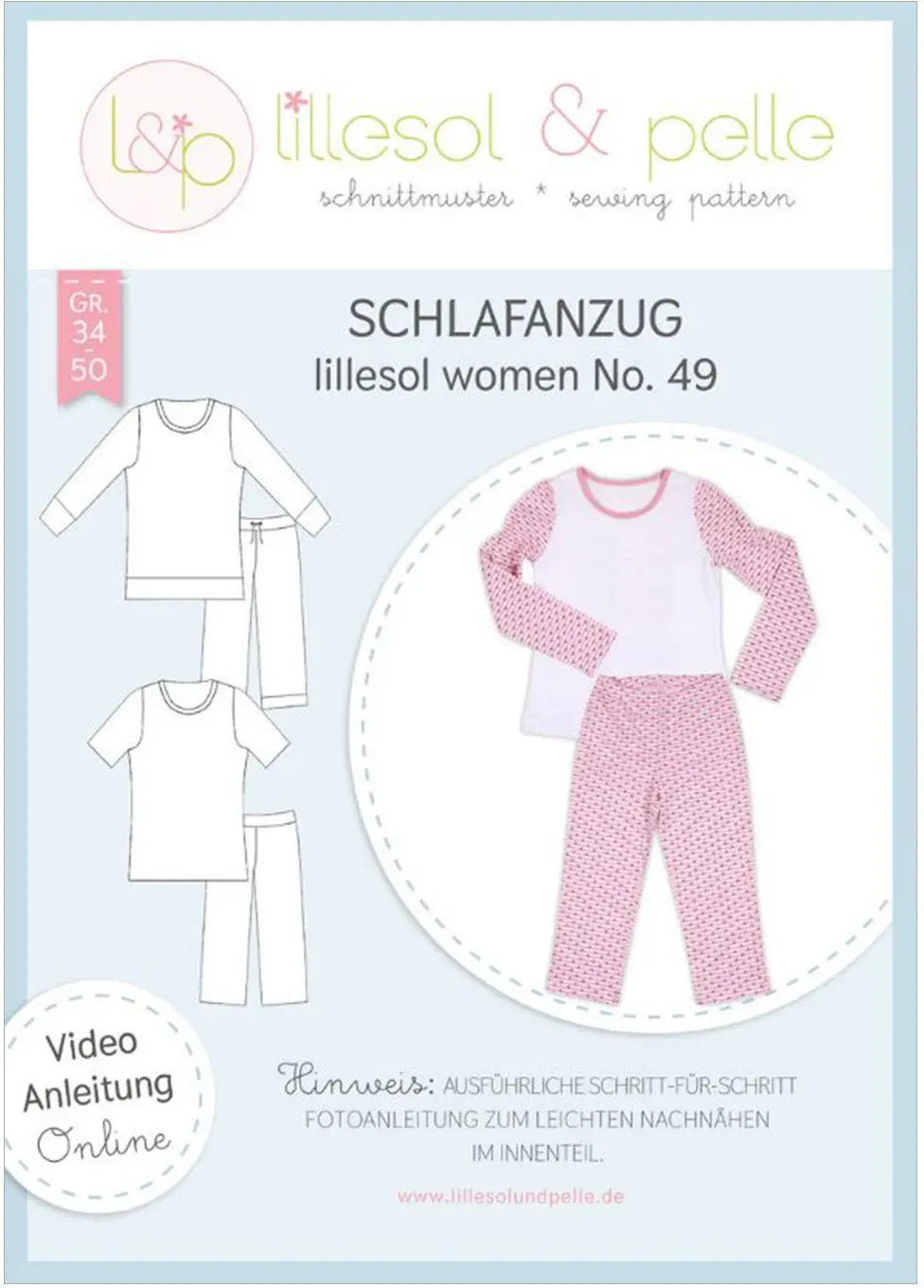 Lillesol Women Papierschnittmuster No. 49 Schlafanzug