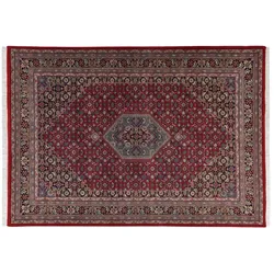 THEKO Orientteppich  Benares Bidjar , rot , Wolle , Maße (cm): B: 120 H: 1,2