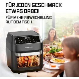 GOURMETmaxx Heißluftfritteuse 12 L schwarz