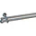 INDEKO Gardinenstange INDEKO "Colombes", silber (edelstahlfarben), L:110cm Ø:20mm, Stahl, Gardinenstangen, Komplett-Set inkl. Montagematerial