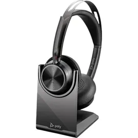 Poly Voyager Focus 2 USB-C-C Headset Bluetooth® Stereo Schwarz Noise Cancelling Headset Computer