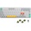 Air96 Mechanische Tastatur Kabellos mit niedrigem Profil 100 Tasten RGB Hot-Swap Tastatur unterstützt 2 4GHz Wireless/Bluetooth/USB-C für PC/Laptop/Windows/Mac-White Gateron Moss Switch
