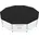 Poolabdeckung schwarz Ø